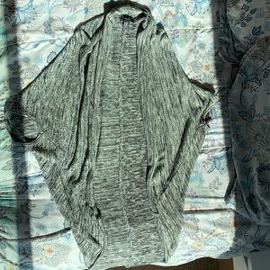 Oversized short sleeve cardigan